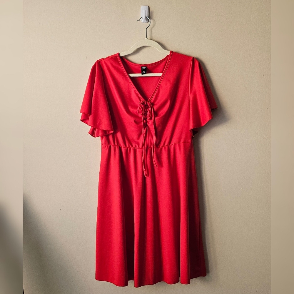 SHEIN Curve Red Cocktail Dress (XL)